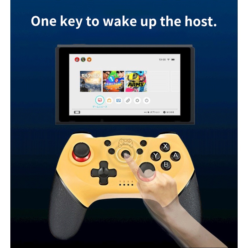 GOOJODOQ จอยเกมบลูทูธไร้สาย สําหรับ Nintendo switch lite switch Oleed console