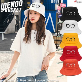 หมวกบักเก็ต Bucket Hat ปักลาย แว่นคาดหัว หมวกปีกรอบ IDENGO รุ่น F7Ah32-0135 แบรนด์ iDenGo