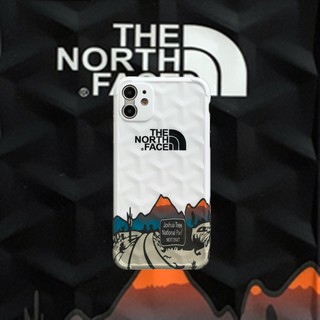 iPhone 12 เคสออกแบบการ์ตูน The North Face สำหรับ iPhone 8SE 7 8Plus SE น่ารัก X XS ป้องกันการตกกระแทก Xr Xs Max iPhone 11 11ProMax 12ProMax 12 มินิซิลิโคนเคสโทรศัพท์ Jzgl