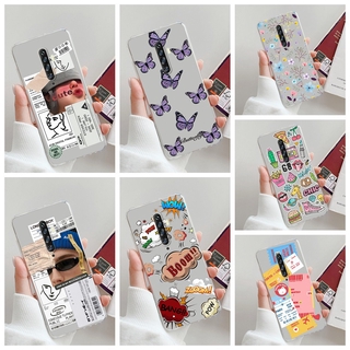 Case OPPO RENO 2F/2Z RENO 2 Z OPPO RENO2 F Clear Cute Printed Soft Silicone TPU Phone Cover Cases