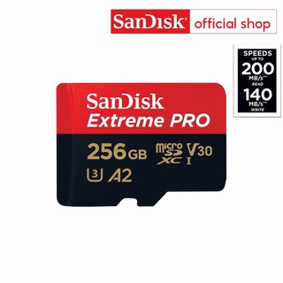 แหล่งขายและราคาSanDisk Extreme Pro microSDXC 256GB  A2 (SDSQXCD-256G-GN6MA) ความเร็วสูงสุด อ่าน 200MB/s เขียน 140MB/sอาจถูกใจคุณ