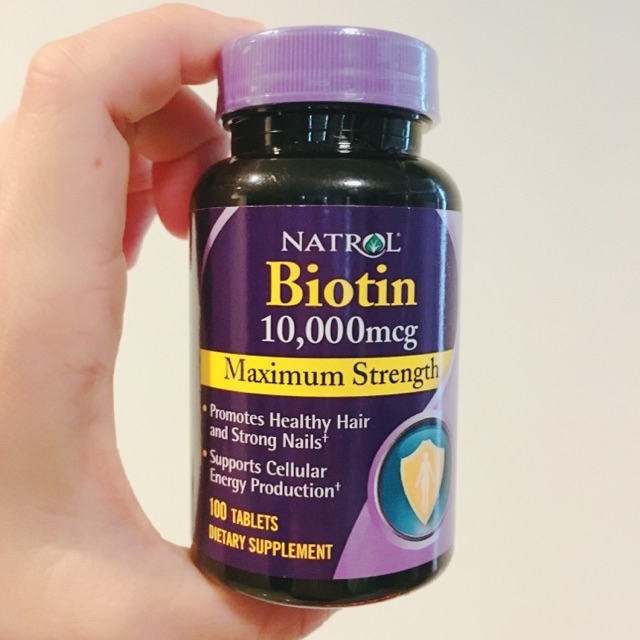 Natrol - Biotin 10,000 Mcg Maximum Strength 100 Tablets | Shopee Thailand