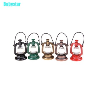 (Babystar) โคมไฟจิ๋ว 1: 6/1: 12 สไตล์เรโทร สําหรับบ้านตุ๊กตา