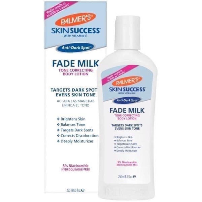 🇺🇸Palmer's Skin Success Fade Milk Tone Correcting Body Lotion แพ็คเกจใหม่ล่าสุดสูตร 5%Niacinamide