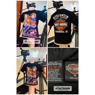 เสื้อยืดฮาเลย์ Harley-Davidson เสื้อยืดผู้ชาย เสื้อวินเทจ ป้ายฮาเลย์ ผ้าCotton 💯