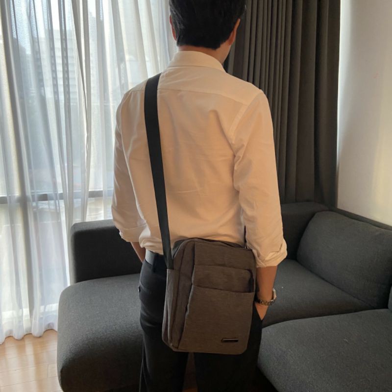 กระเป๋าสะพายข้าง SANSEYU ของแท้ สะพายไหล่ กระเป๋าคาดอก