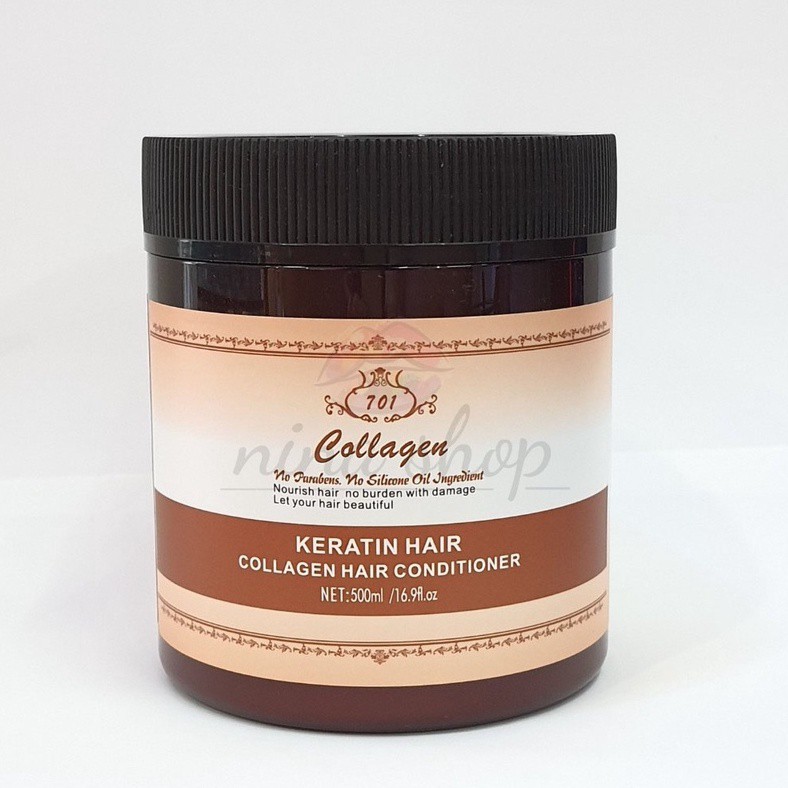 Collagen​ Keratin​ Hair​ ทรีทเม้นเคราตินสด หมักผม เคราติน+คอลลาเจนแท้ (701) 500ml.