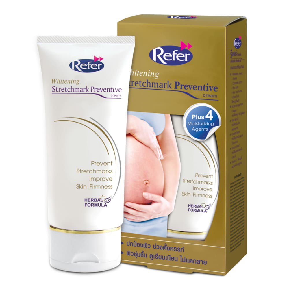 Refer Whitening Stretchmark Remover ของแท้100% ครีมลดเลือนผิวแตกลาย 50g exp12/22