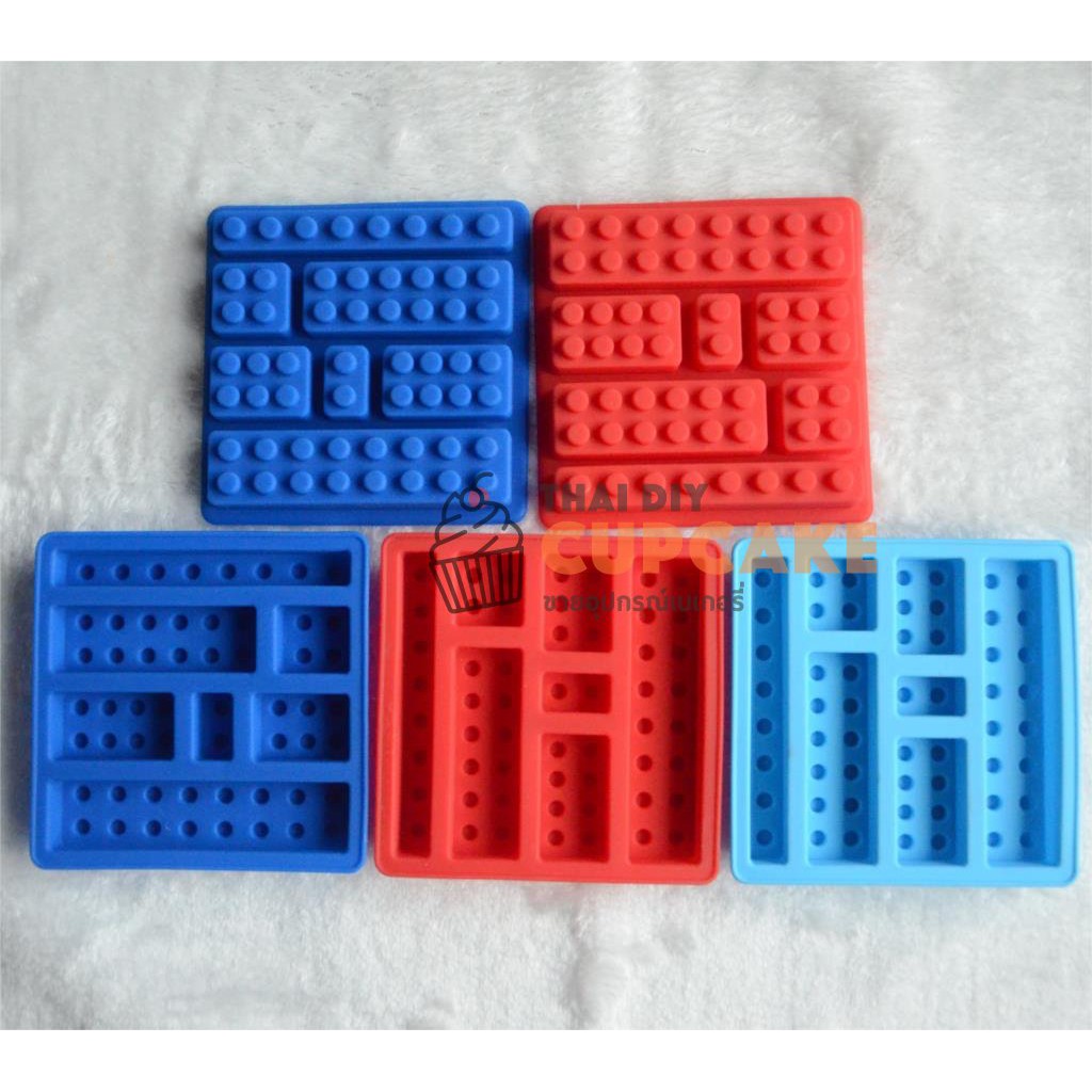 แม่พิมพ์ ซิลิโคน Ice Cube รูปเลโก้ เททริส Tetris แบบ 7 หลุม ทำวุ้น น้ำแข็ง สบู่ พุดดิ้ง 1 ชิ้น (สุ่มสี)
