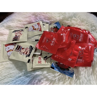 📌📌📌พร้อมส่ง ไม่ต้องรอ ถุงมือพลาสติก แบบซองพกพาง่าย 1 ซอง มี 2 ชิ้น 1 ชุด 25 ซอง = 50 ชิ้น คละลายซอง