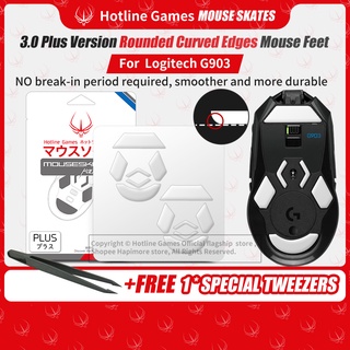 2ชุด Hotline Games 3.0Plus สติกเกอร์เท้าเมาส์ สําหรับ Logitech G903 สติกเกอร์เท้าเมาส์