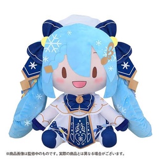 ตุ๊กตามิกุ Plush Doll Dodeka Jumbo Fuwa Fuwa Nuigurumi Snow Miku 2021 Ver. มือ 1