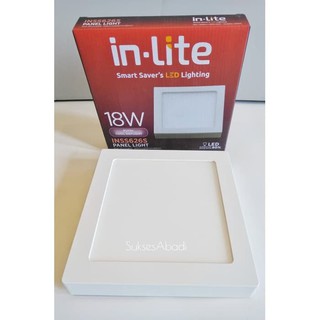 แผงไฟดาวน์ไลท์ LED **รับประกัน**INLITE 18W Box