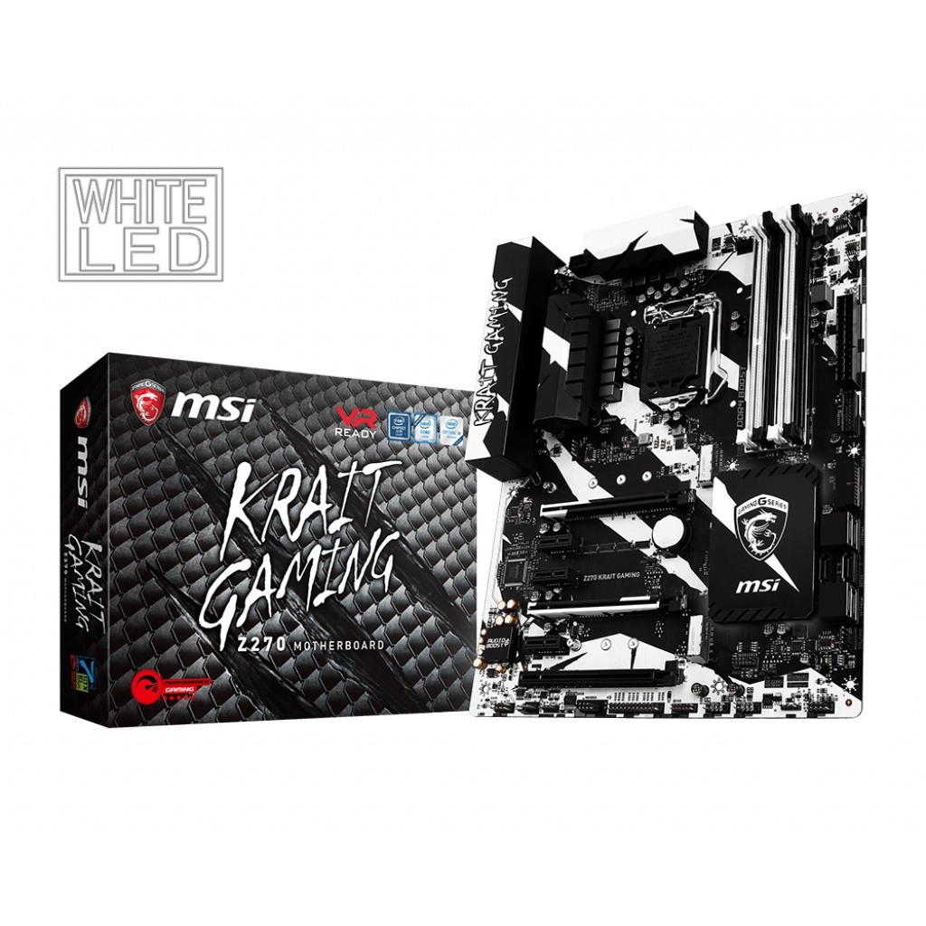 MAINBOARD (เมนบอร์ด) 1151 MSI Z270 KRAIT GAMING (WHITE LED) พร้อมส่ง