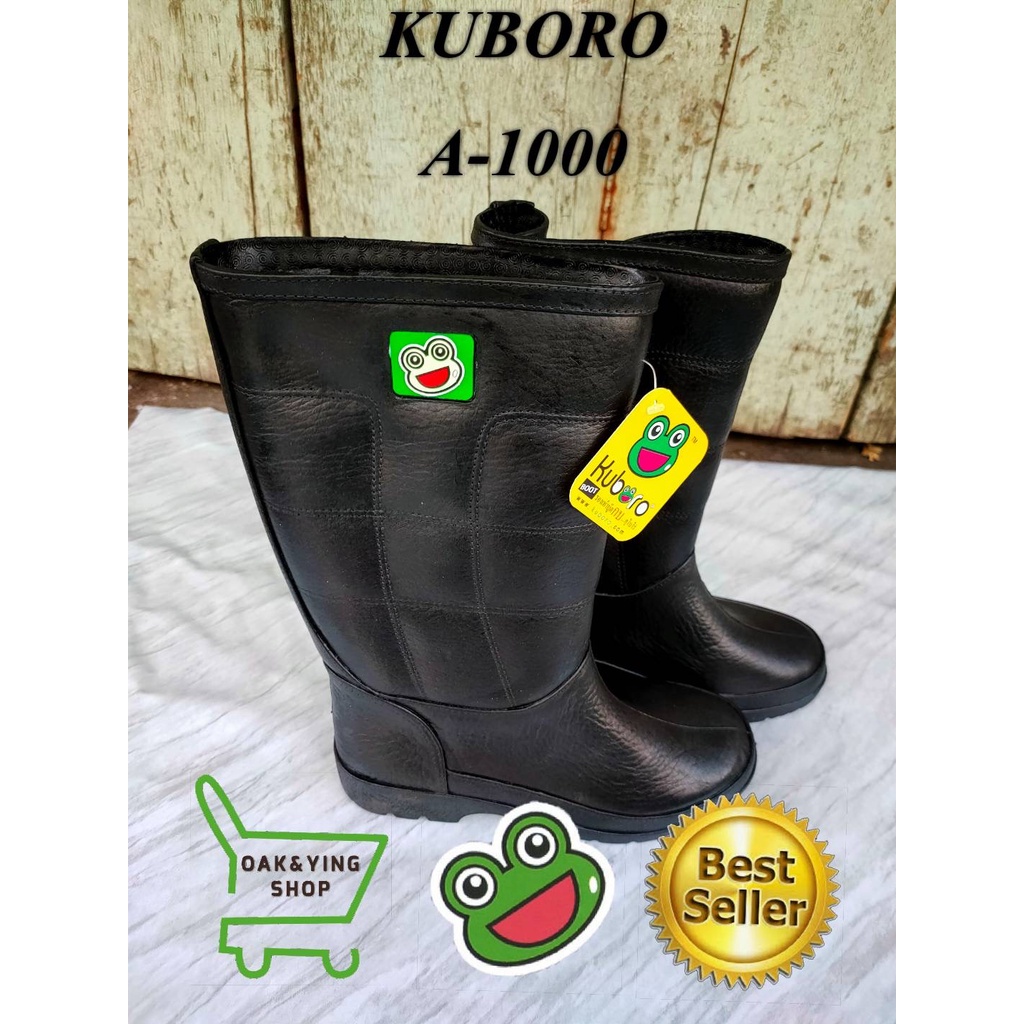 (ของแท้) รองเท้าบูทตรากบ Kuboro รุ่น A-1000 สูง12นิ้ว รองเท้าบูทกันน้ำ รองเท้าตัดหญ้า  เทียบขนาดเป็นเซนติเมตรด้านล่าง