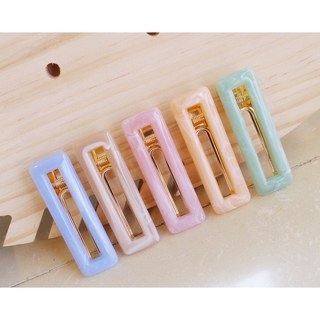 เซ็ตกิ๊บติดผมสีหวานพาสเทล 1 เซ็ตมี 5 ชิ้น