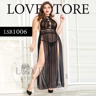 ชุดนอนไม่ได้นอน บิ๊กไซส์ ซีทรู ลูกไม้ เซ็กซี่ 🚚 พร้อมส่ง จากไทย love store fashion pajamas sexy lingerie LBS1006