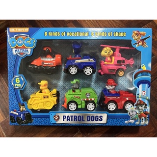 Dog Paw Patrol สุนัขกู้ภัยพร้อมรถ พาว พาโทรลโมเดลรถ ฟิกเกอร์