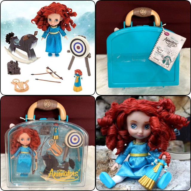 Tartah Disney Animators Collection Mini Doll Play Set เจ้าหญิงดิสนี่ย์ เมอริด้า Merida Brave หายาก พ