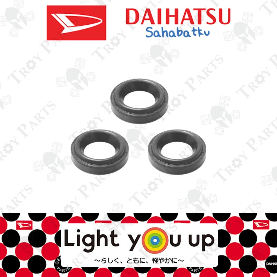 (3 ชิ้น) Daihatsu Spark Plug O แหวนซีลน้ํามัน 11193-87103 สําหรับ Perodua Kelisa Kenari Kancil Mira 