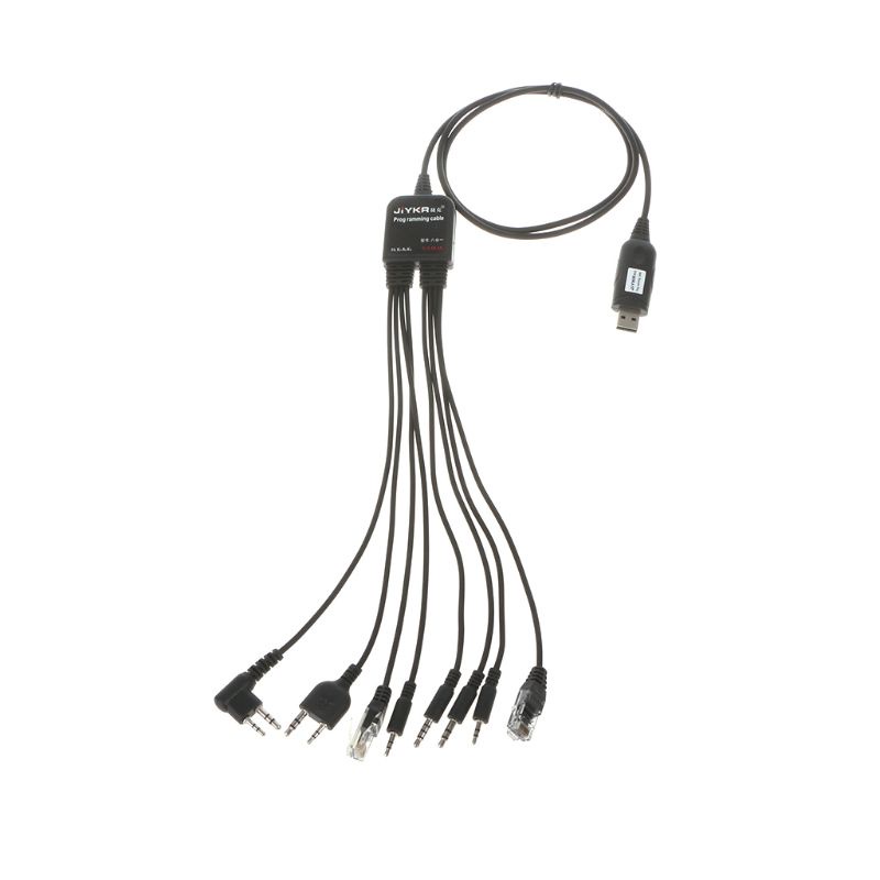 Kok Usb 8 In1 สายเคเบิ้ลโปรแกรมสําหรับ Baofeng Kenwood Tyt Qyt สําหรับ Motorola และอื่นๆ
