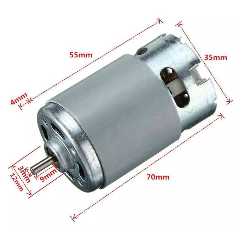 RS550 14.4V มอเตอร์ DC สำหรับ สว่านไร้สาย 12ฟัน GlWG