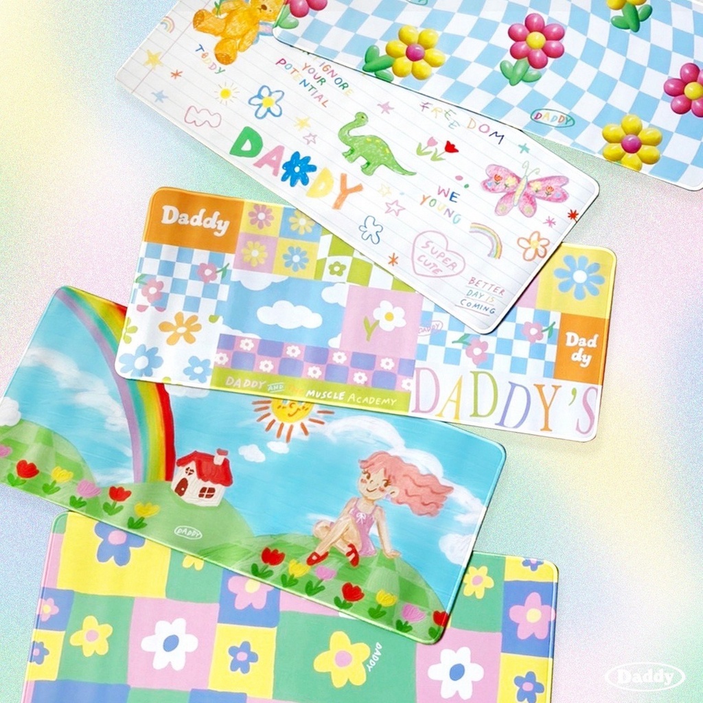 DADDY | Mouse Pad แผ่นรองเมาส์สุดน่ารัก แผ่นใหญ่