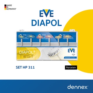 ชุดหัวขัด EVE " DIAPOL TWIST " Set HP 311