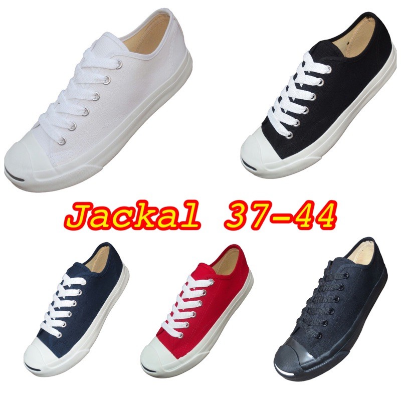 [ลูกค้าใหม่ราคา 1 บาท]รองท้าผ้าใบ jackal แจ็ค🍀 รองเท้าผ้าใบ หัวแจ็คราคาโรงงาน ยี่ห้อ Mashare