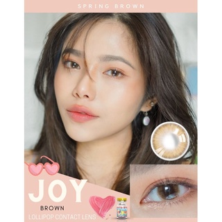 คอนแทคเลนส์ Lollipop รุ่น Joy Brown สีน้ำตาลธรรมชาติ❤