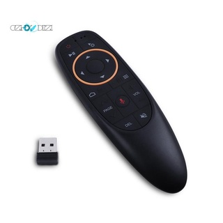 G10S แอร์เมาส์ รีโมตควบคุมด้วยเสียง 2.4G ตัวรับสัญญาณ Usb สําหรับ Android Tv Box Pc Gyro Sensing Mini Wireless Smart Remote