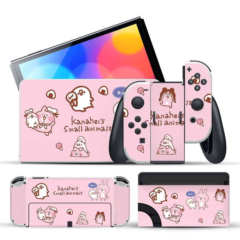 สติ๊กเกอร์ฟิล์มกันรอยขีดข่วนลายการ์ตูน Oled สําหรับ Nintendo Switch Oled