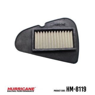 HURRICANE กรองอากาศสแตน , ผ้าแดง Honda ( BeatFi, Scoopy 125I , Zoomer X ) HM-8119