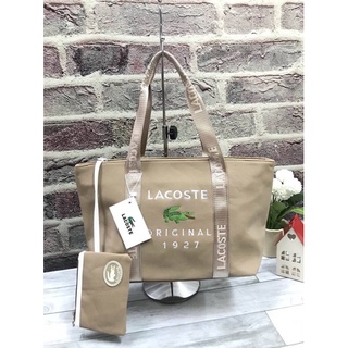 กระเป๋า Lacoste Original Shopping Bag With Cluth Limited Edition