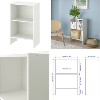 บักเกบู ตู้ ตู้ตัวเล็ก คู้เก็บของ ตู้หนังสือ ชั้นวางของ BAGGEBO Bookcase white 50x30x80 cm