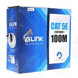 GLINK สายแลน LAN CAT5E UTP INDOOR รุ่น GL-5004 ความยาว 305 เมตร สำหรับใช้ภายใน(สีขาว)