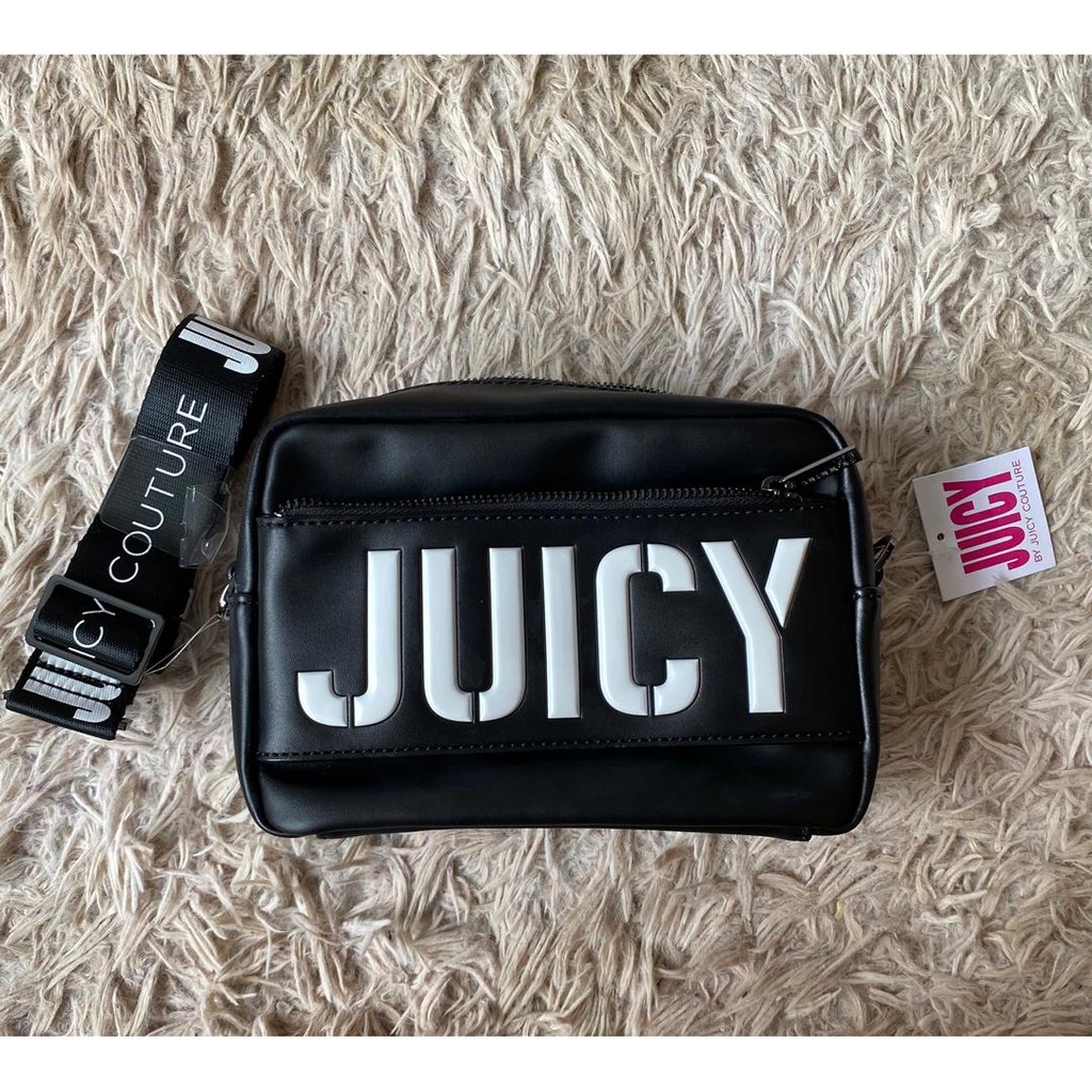 Juicy By Juicy Couture Kira Logo Cross Body Bag - สีดํา