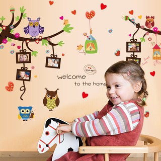 สติ๊กเกอร์ใส ติดผนังห้องเด็ก DIY 60*90 ซม.Wallsticker Graphic Home Decor Living Room Adult Senior Teen Kids Baby Bedroom