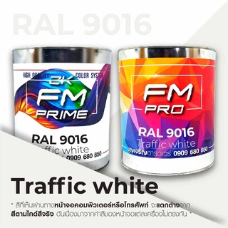 สี RAL 9016 Traffic white