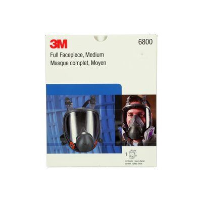 3M 6800 Full Facepiece เครื่องช่วยหายใจแบบใช้ซ้ําได้ขนาดกลาง