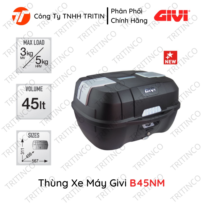 Givi B45NM 45 ลิตรลังมอเตอร์ไซค์ - ของแท้ | ไตรตินโก.