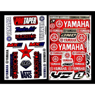 สติ๊กเกอร์ติดรถ YAMAHA Racing สติ๊กเกอร์แต่ง สติ๊กเกอร์แต่งซิ่งรถมอเตอร์ไซค์ บิ๊กไบค์ รถยนต์ หมวกกันน็อค