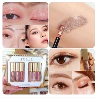 E09 เซต6แท่ง Stila Eye For Elegance Liquid Eyeshadow Set อายแชโดว์ กลิสเตอร์เนื้อเจล อายแชโดว์ เจลกากเพชร