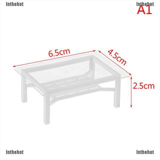 Inthehot✿ โมเดลโต๊ะ เฟอร์นิเจอร์ ขนาดจิ๋ว สำหรับตกแต่งห้องครัว ห้องนอนของบ้านตุ๊กตา ขนาด 1/12