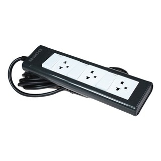 HACO รางปลั๊กไฟ 3 ช่อง 3 สวิตซ์ TIS16A รุ่น EPN-3S3EB/5 ขนาด 5 เมตร สีเทาHACO Power Strip 3 Sockets 3 Switches TIS16A Mo