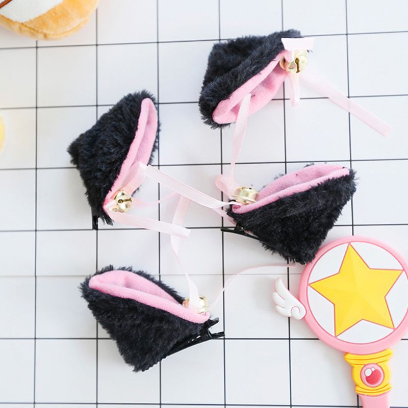 2PCS New Plush Cat Ears Hairpins Girls Hair Clips Hair Accessories - View #12