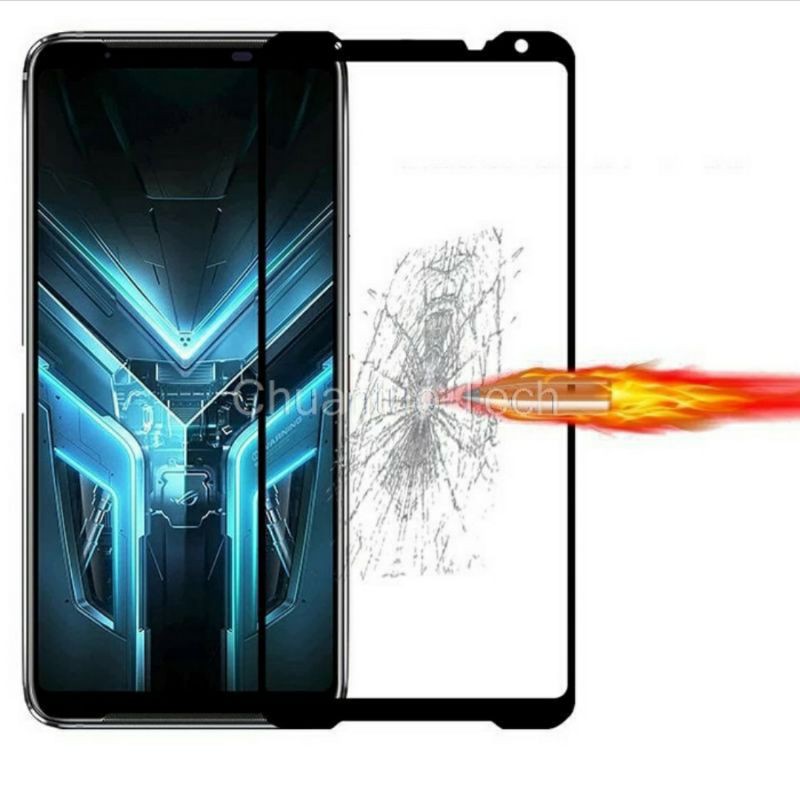ฟิล์มกระจกนิรภัย ASUS ROG PHONE 3 FULL GLUE ROG PHONE 3 ฝาครอบแบบเต็มต้นฉบับ
