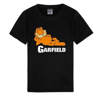 เสื้อยืดผ้าฝ้ายพิมพ์ลายขายดี เสื้อยืดที่คุณต้องการ【new】Garfield graphic tees t shirt couple summer tshirt men shirt love