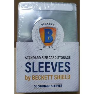 Card Storage Sleeve ยี่ห้อ Beckett สำหรับเก็บการ์ด พร้อมเลเบล ให้เขียนรายละเอียด