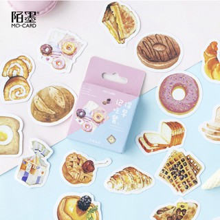 สติกเกอร์กล่อง โดนัท 🍩  46 ชิ้น Donut DIY Sticker Stickers Box สติ๊กเกอร์ ไดคัท mimisplan